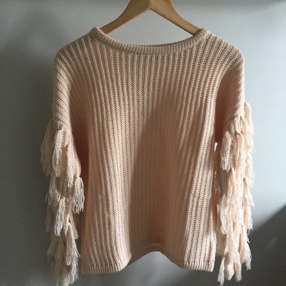 Fringe Sleeve Sweater - Picture 5 of 8